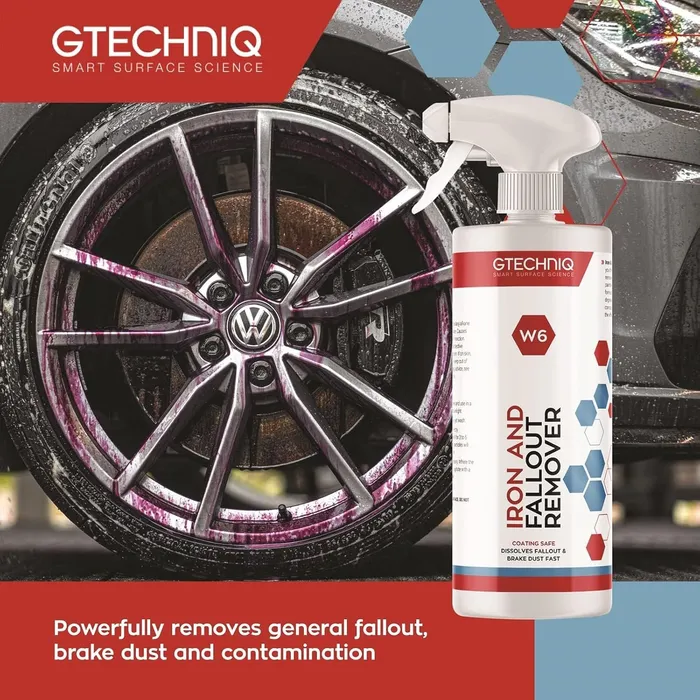 ממיס מתכות - Gtechniq W6 Iron Removing Wheel & Paint Cleaner