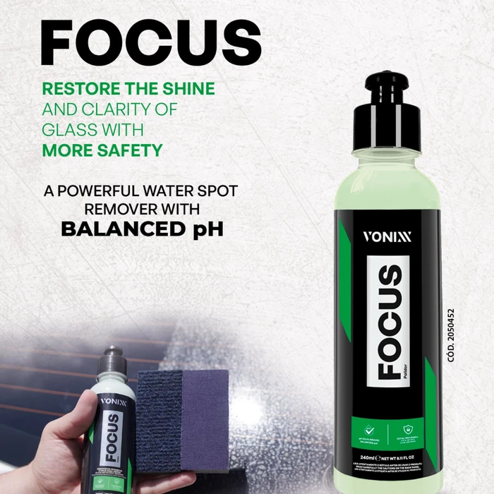 מחדש שמשות ומסיר אבנית - Vonixx Focus